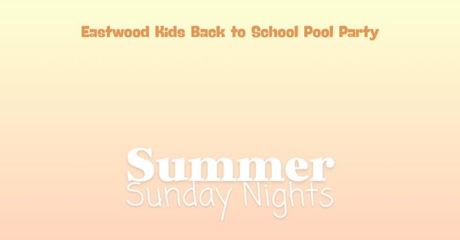 Eastwood Kids BTS Pool Party