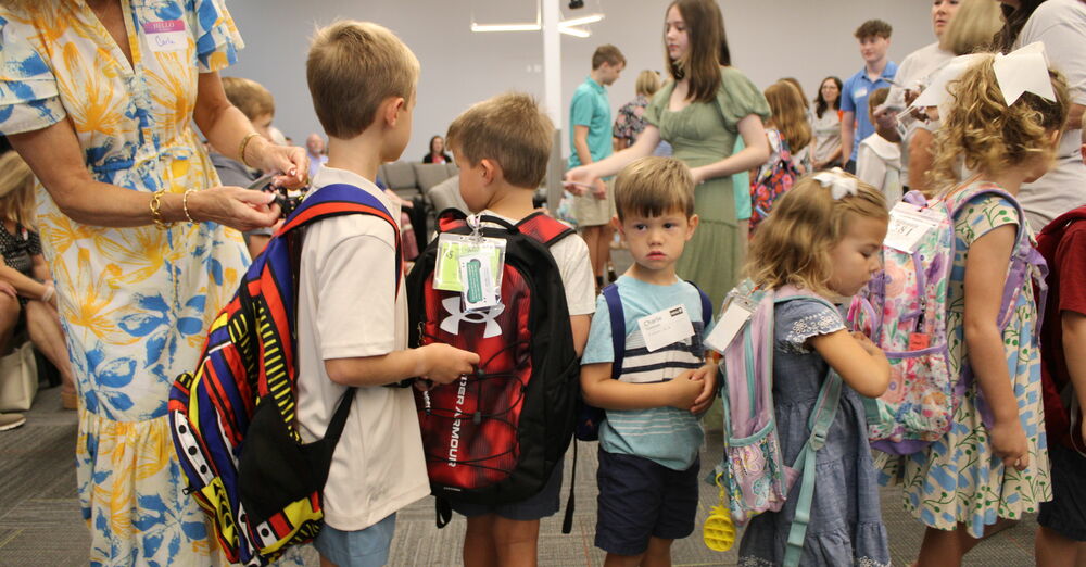 BLESSING OF THE BACKPACKS