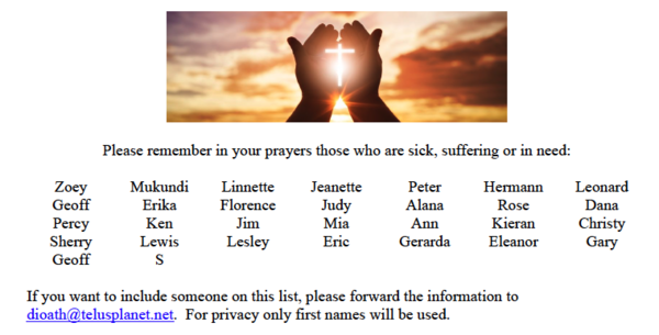 Diocesan Prayers