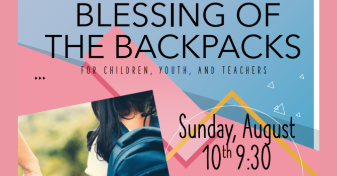 Blessing of the Backpacks