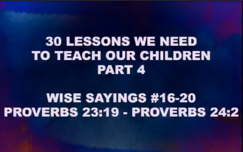 30 Things to Teach Your Children