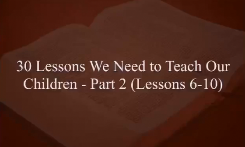 30 Things to Teach Your Children