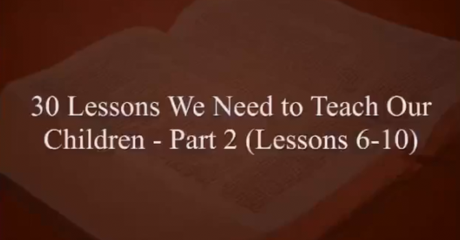 30 Things to Teach Your Children