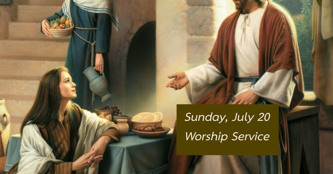 Sunday, July 20 Worship Service image