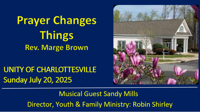 Prayer Changes Things