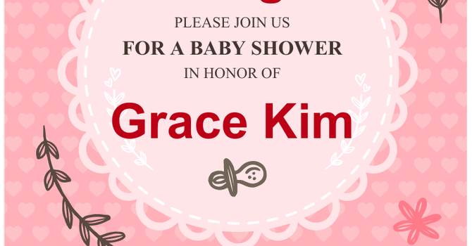 Baby Shower for Grace Kim