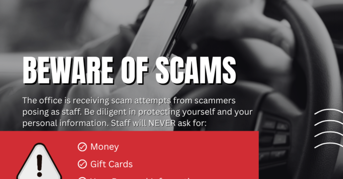 BEWARE OF SCAMMERS! image