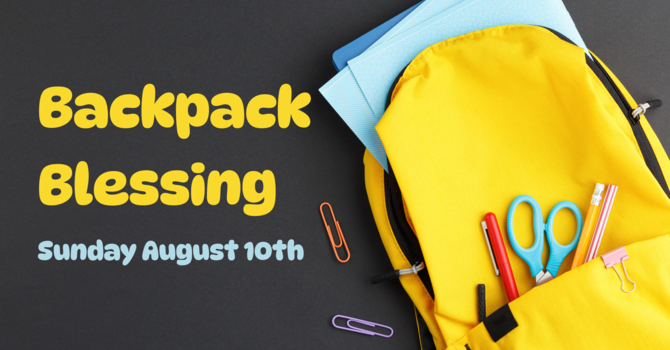 Backpack Blessing