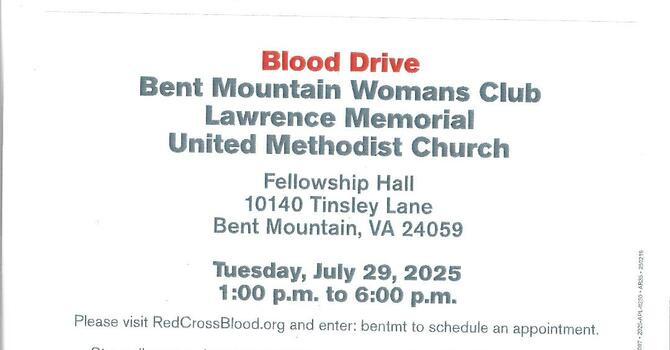 American Red Cross Blood Drive: July 29, 2025 image