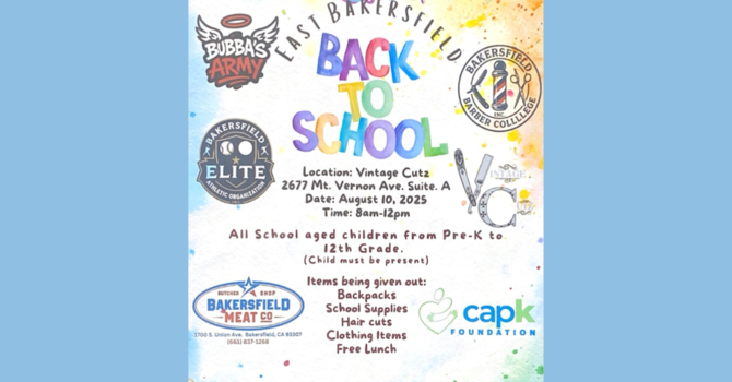 Back to school community event.