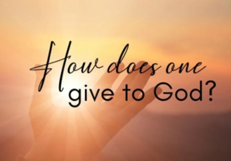 WITH GOD: GIVING