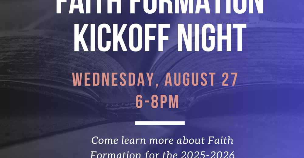 Faith Formation Kick-off