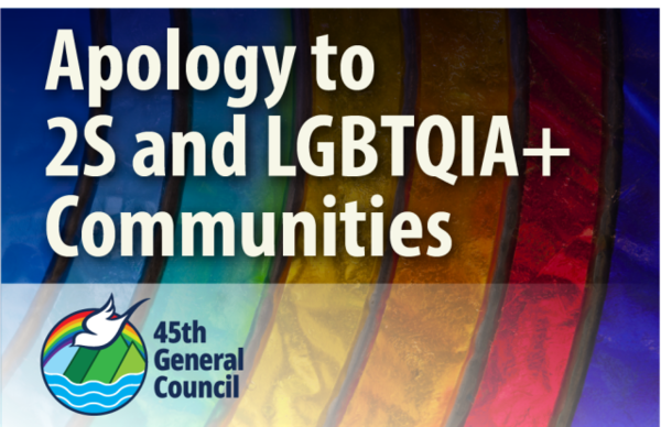  The United Church of Canada's Apology to 2S and LGBTQIA+ Communities