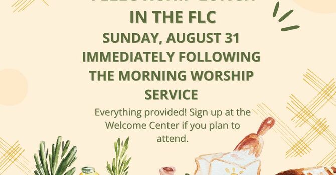 Church Fellowship Lunch