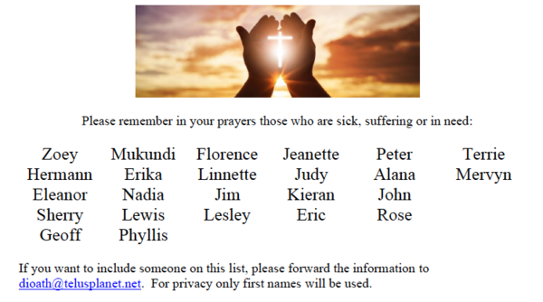 Diocesan Prayers