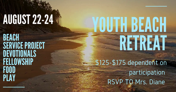 Beach Retreat: Register TODAY!!