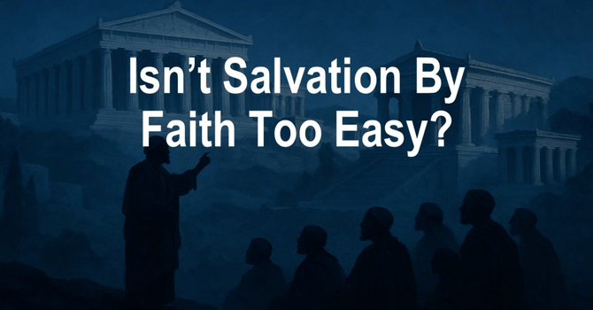 Isn't Salvation By Faith Too Easy?