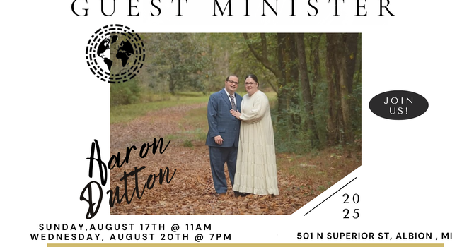 Guest Minister Rev. Aaron Dutton image