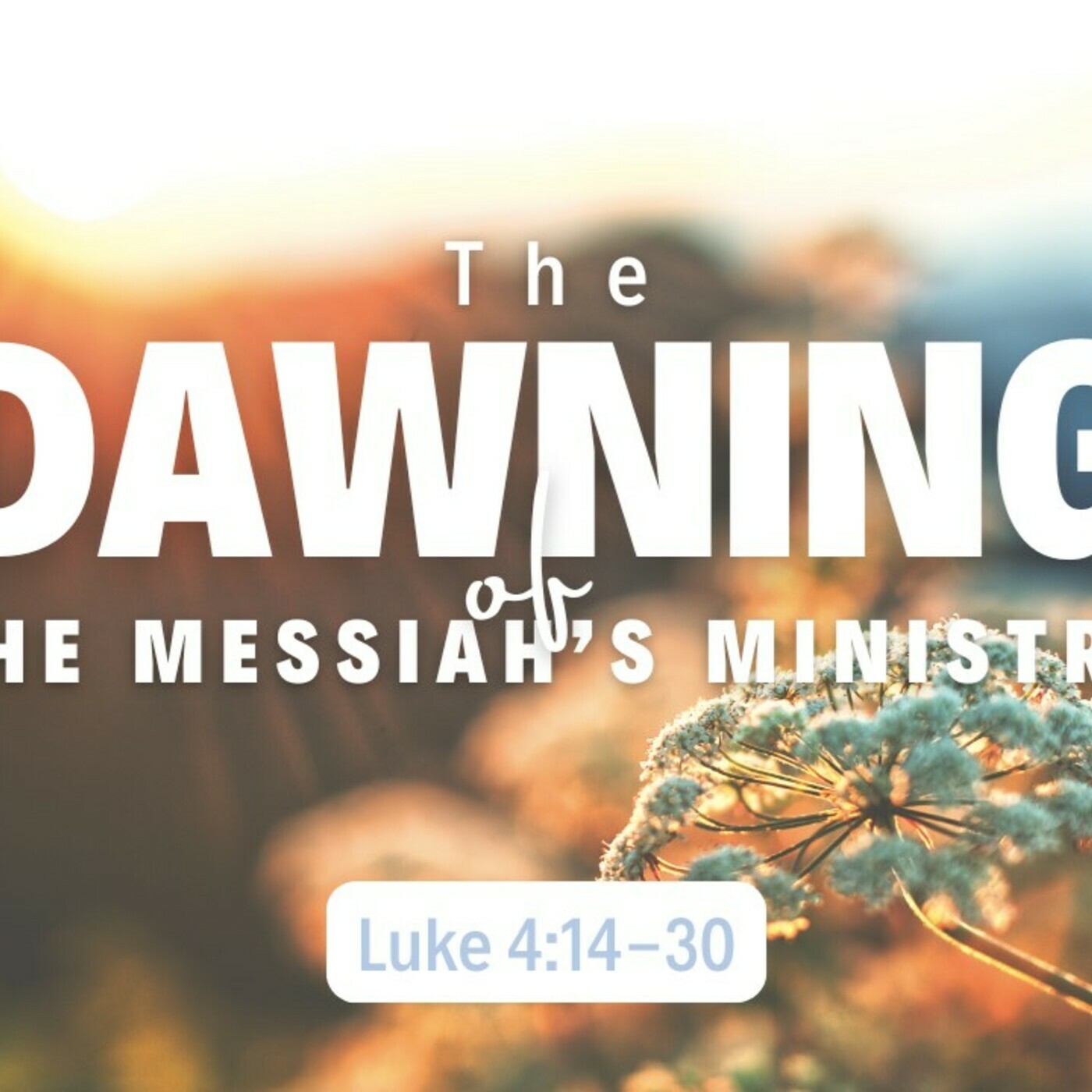 The Dawning of the Messiah's Ministry - Part 2 thumbnail