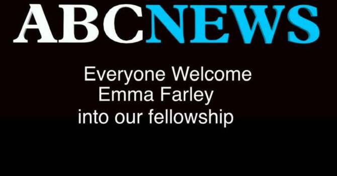 Welcome new member to our fellowship image