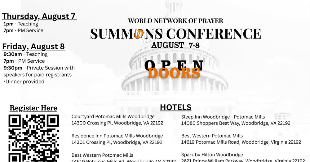 World Network of Prayer Summons Conference