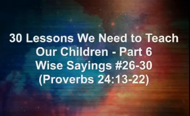 30 Things to Teach Your Children