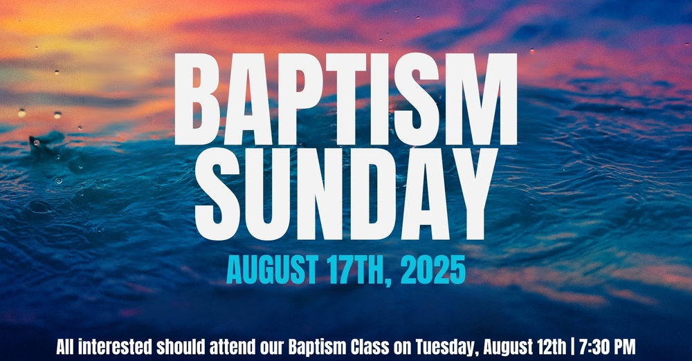 Baptism Sunday 