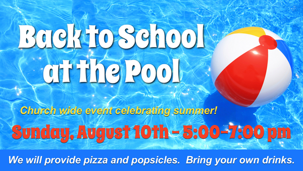 Back To School At The Pool