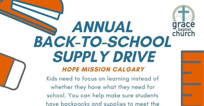 Hope Mission Back to School Supply Drive