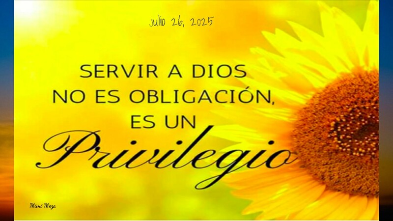 El GOZO DE SERVIR A DIOS