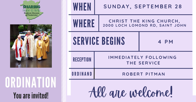 Ordination of Robert Pitman