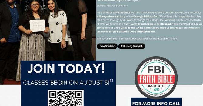 Faith Bible institute Registration 