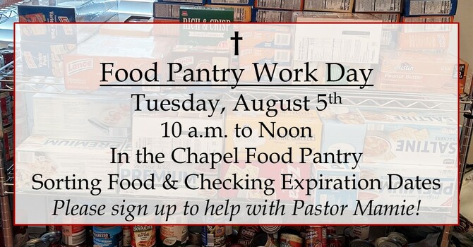 Food Pantry Work Day
