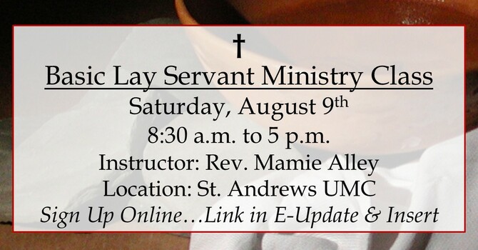 Basic Lay Servant Ministry Class