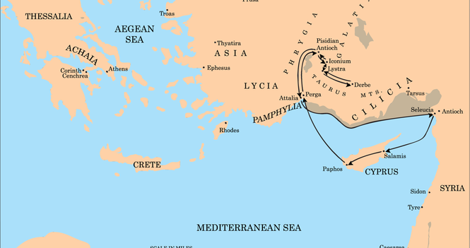 Maps of Paul's Missionary Journies