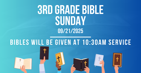 Third Grade Bible Sunday