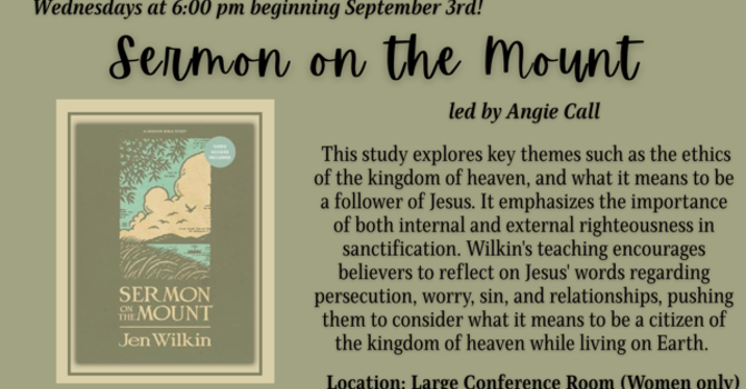 Sermon on the Mount- Women's Bible Study