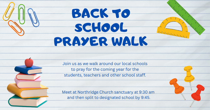Back to School Prayer Walk