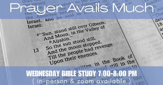 Wednesday Bible Study 