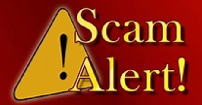 Beware of Email or Texting Scams image