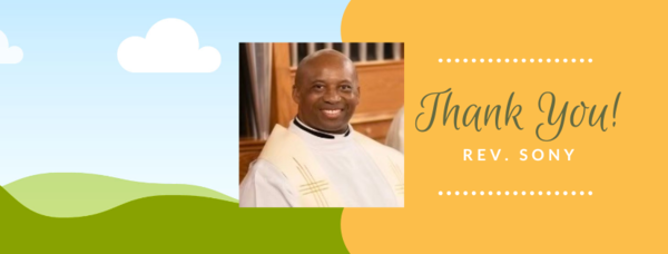 Thank You Rev. Sony!