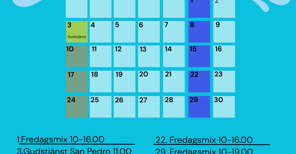 August Calendar in English