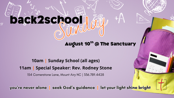Back to School Sunday