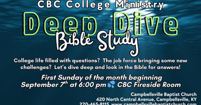 College Deep Dive Bible Study 