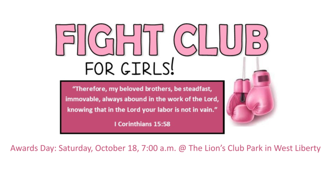 Fight Club for Girls Awards Day