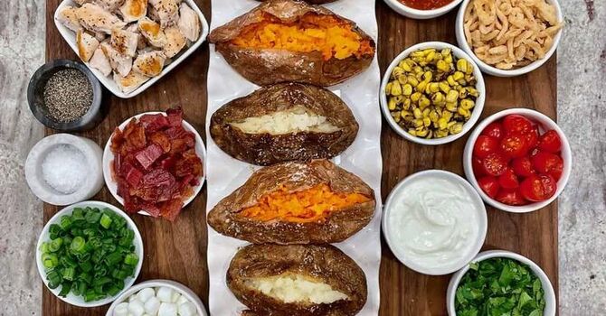 August Fellowship Meal: Baked Potato Bar