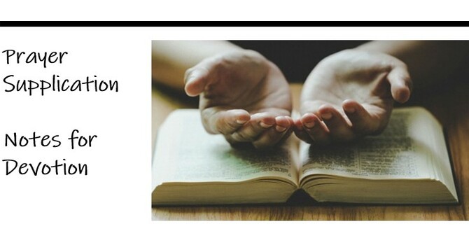 Prayer of Supplication