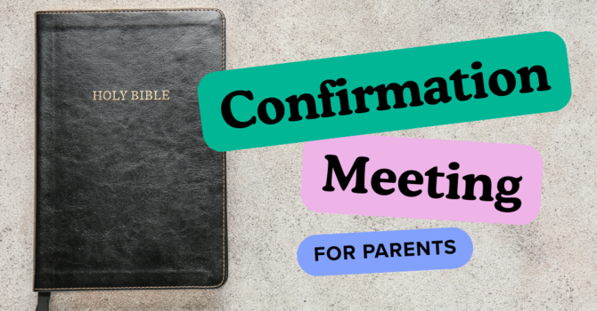 2025-2026 Confirmation Classes image