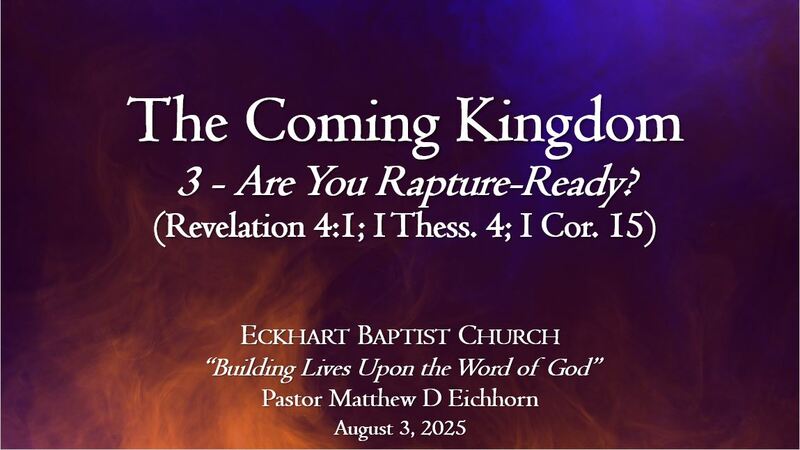 #3 - Are You Rapture-Ready?