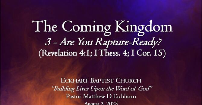 #3 - Are You Rapture-Ready?